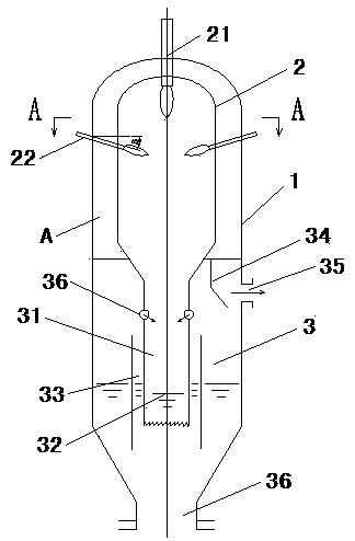 A Load Adjustable Sectional Feeding Type Entrained Bed Gasification Device