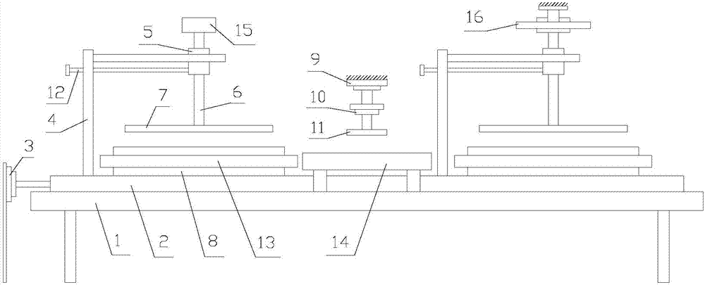 Glass grinding processing device