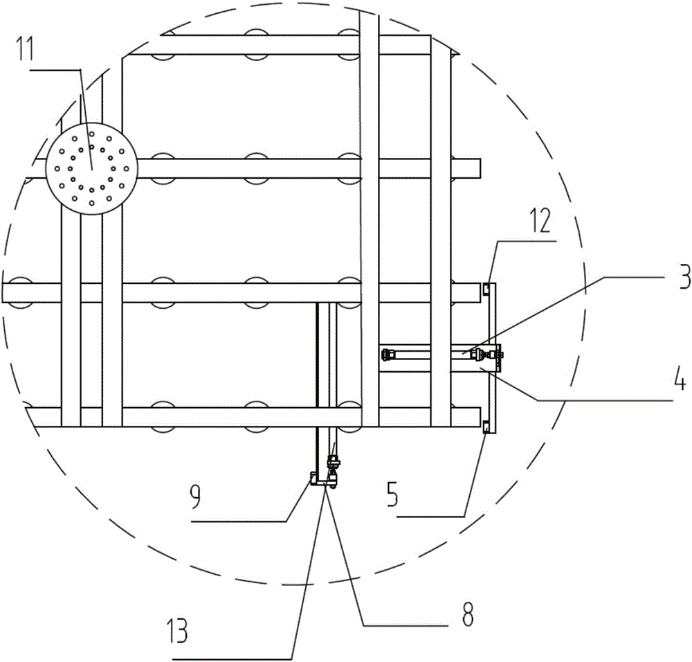 Glass stacking device and control method thereof