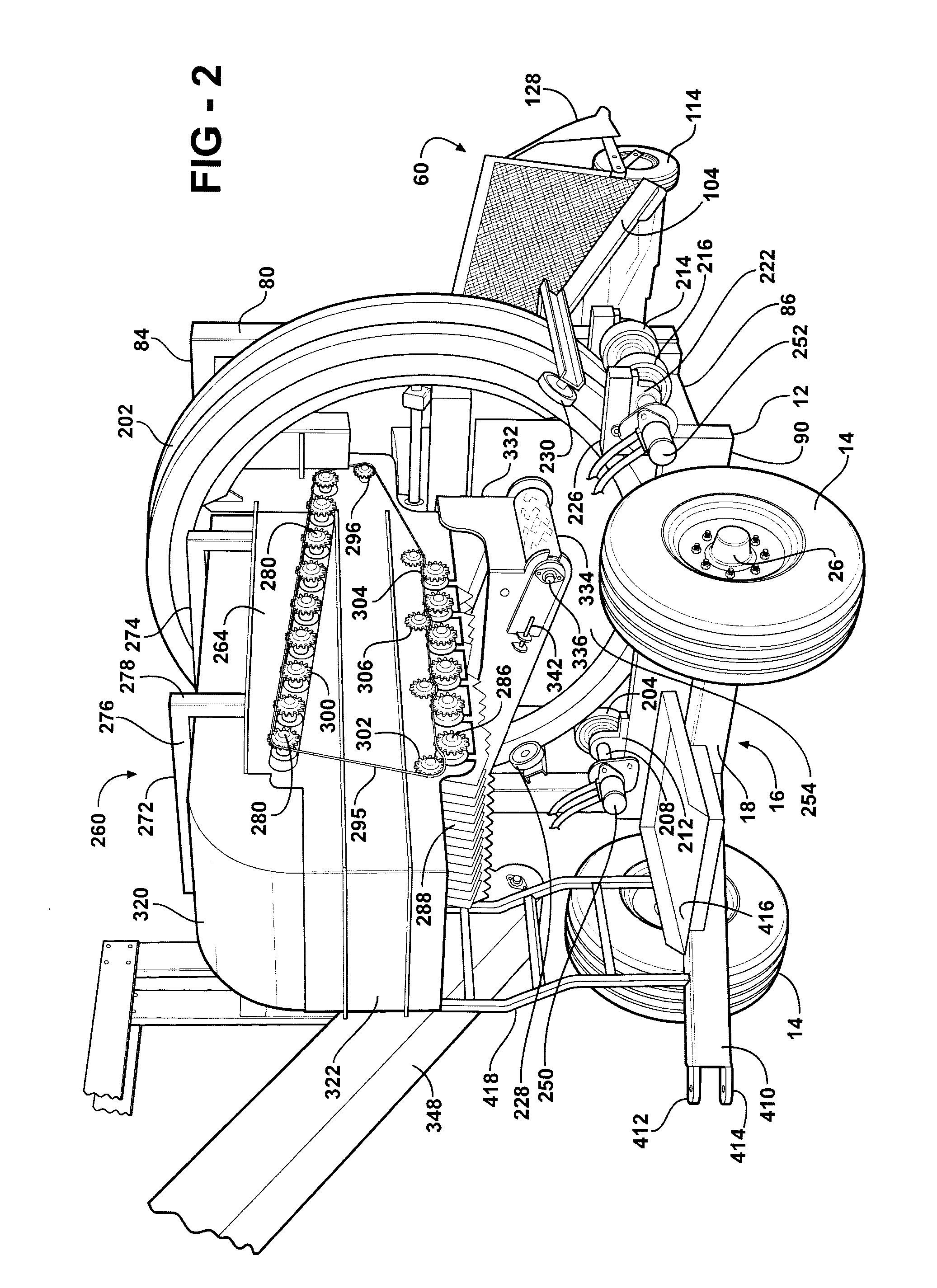 Pull type pepper harvester