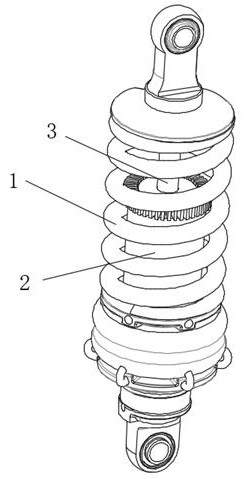 A high-efficiency self-adjusting shock absorber