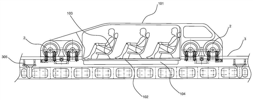 Ultra-light rail transit vehicle and operation system thereof