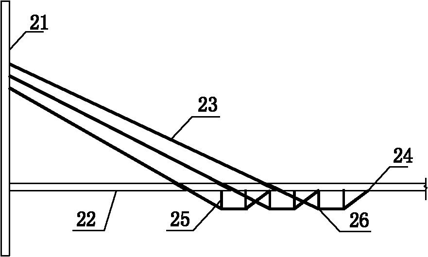 Girder string continuous cable stayed bridge