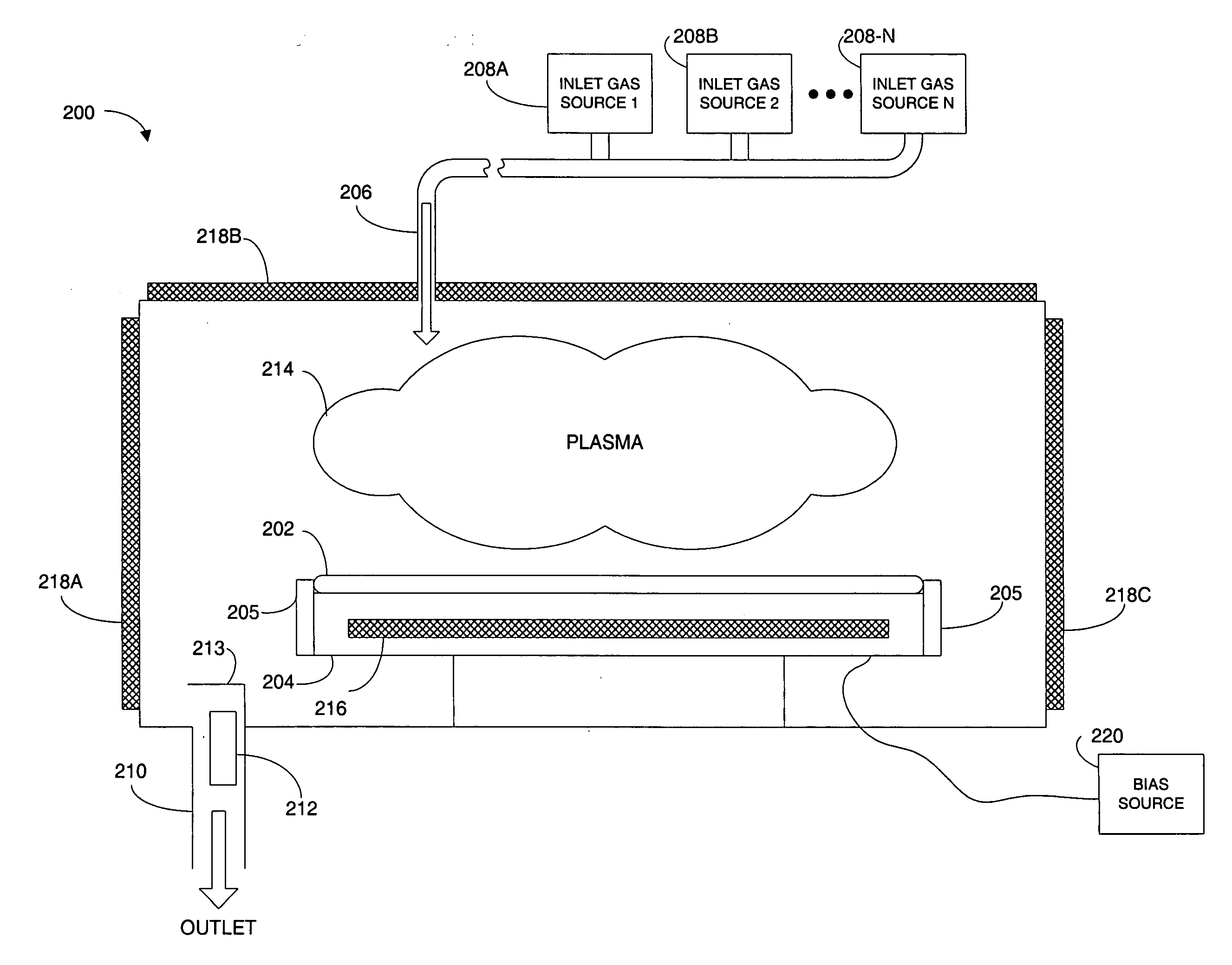 System, method and apparatus for self-cleaning dry etch