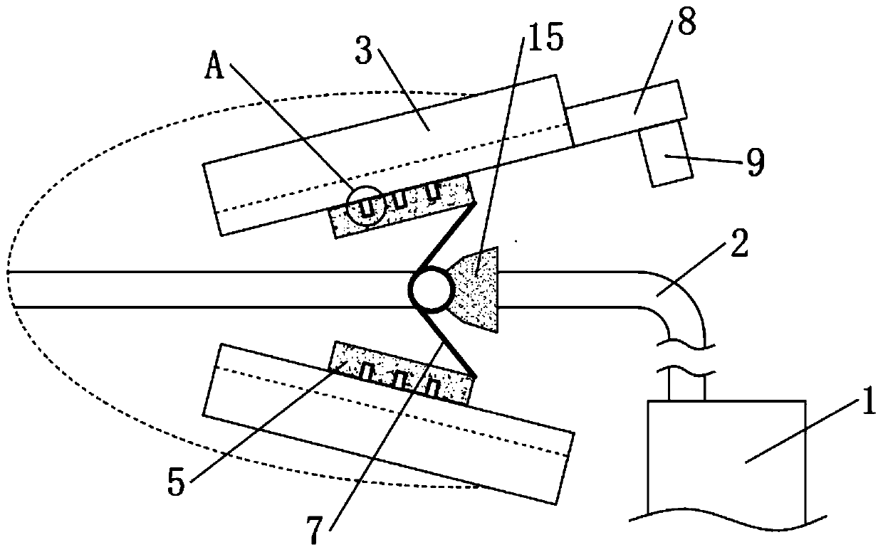 Auxiliary device for gastroscopy