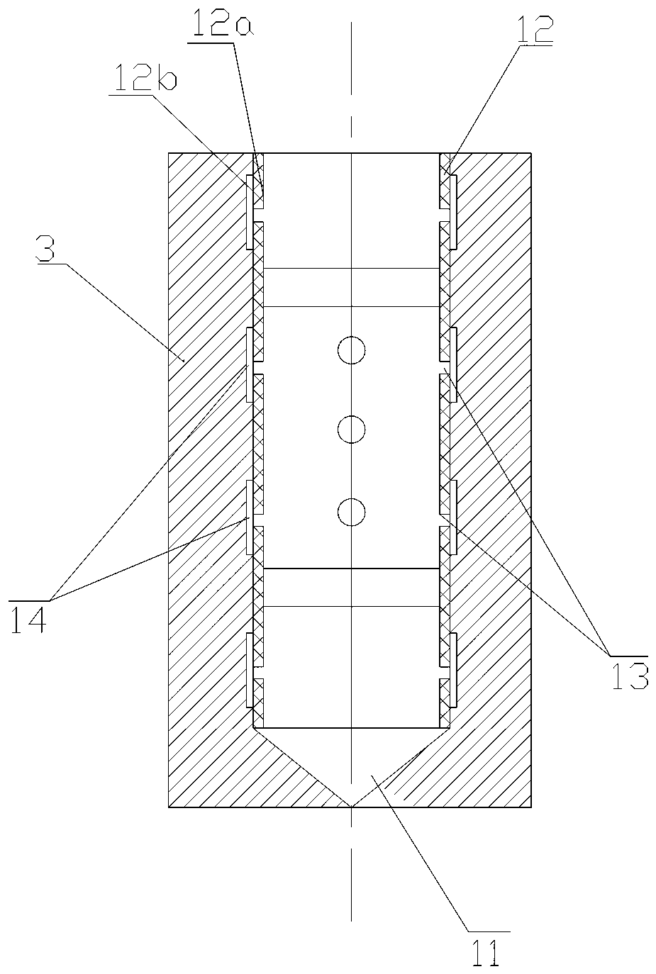 A casing material for super-deep hole grouting in underground excavation tunnels