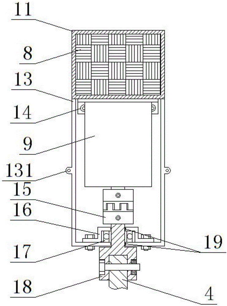 Waterproof detachable electric type test tube brush