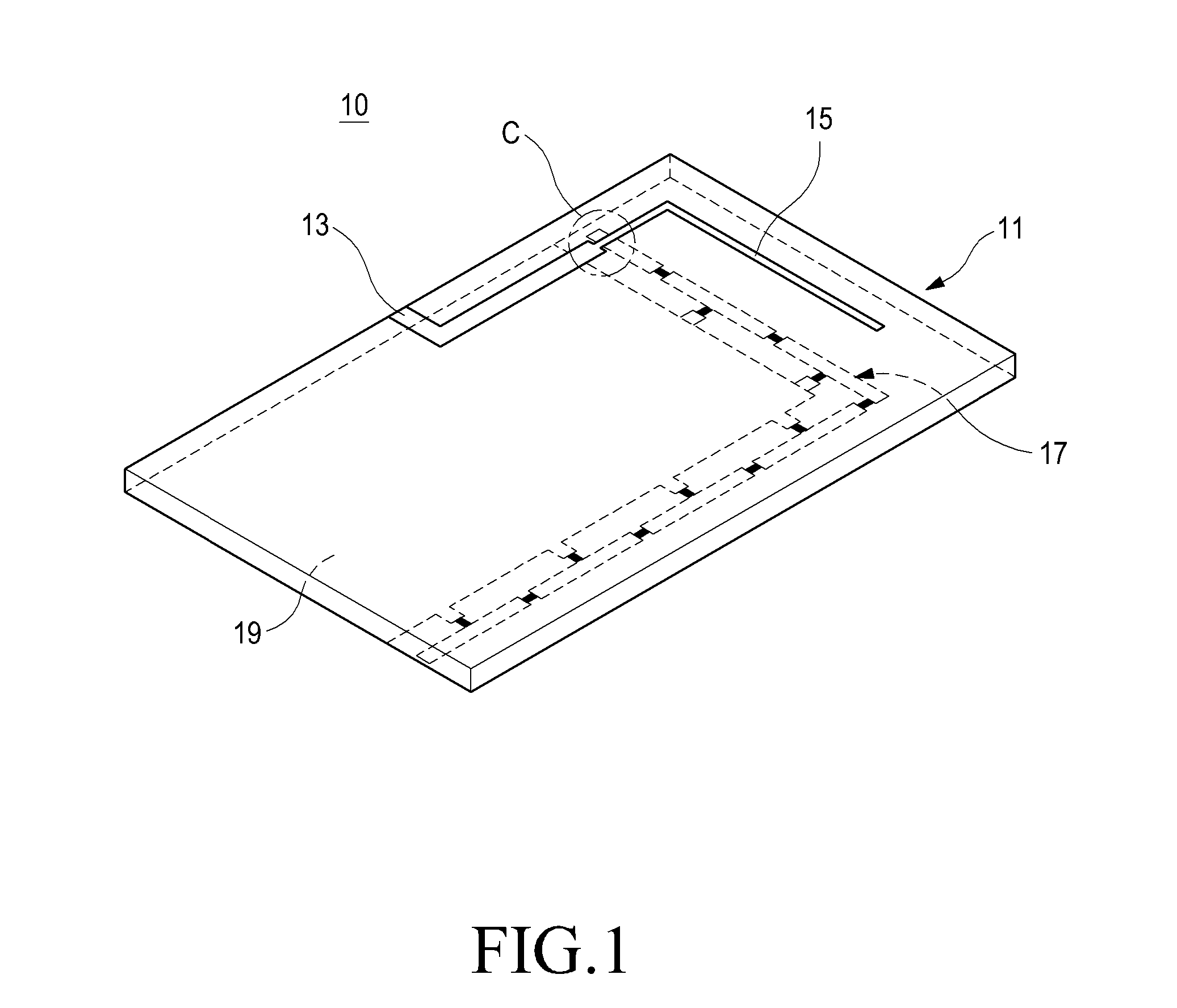 Antenna device for a portable terminal