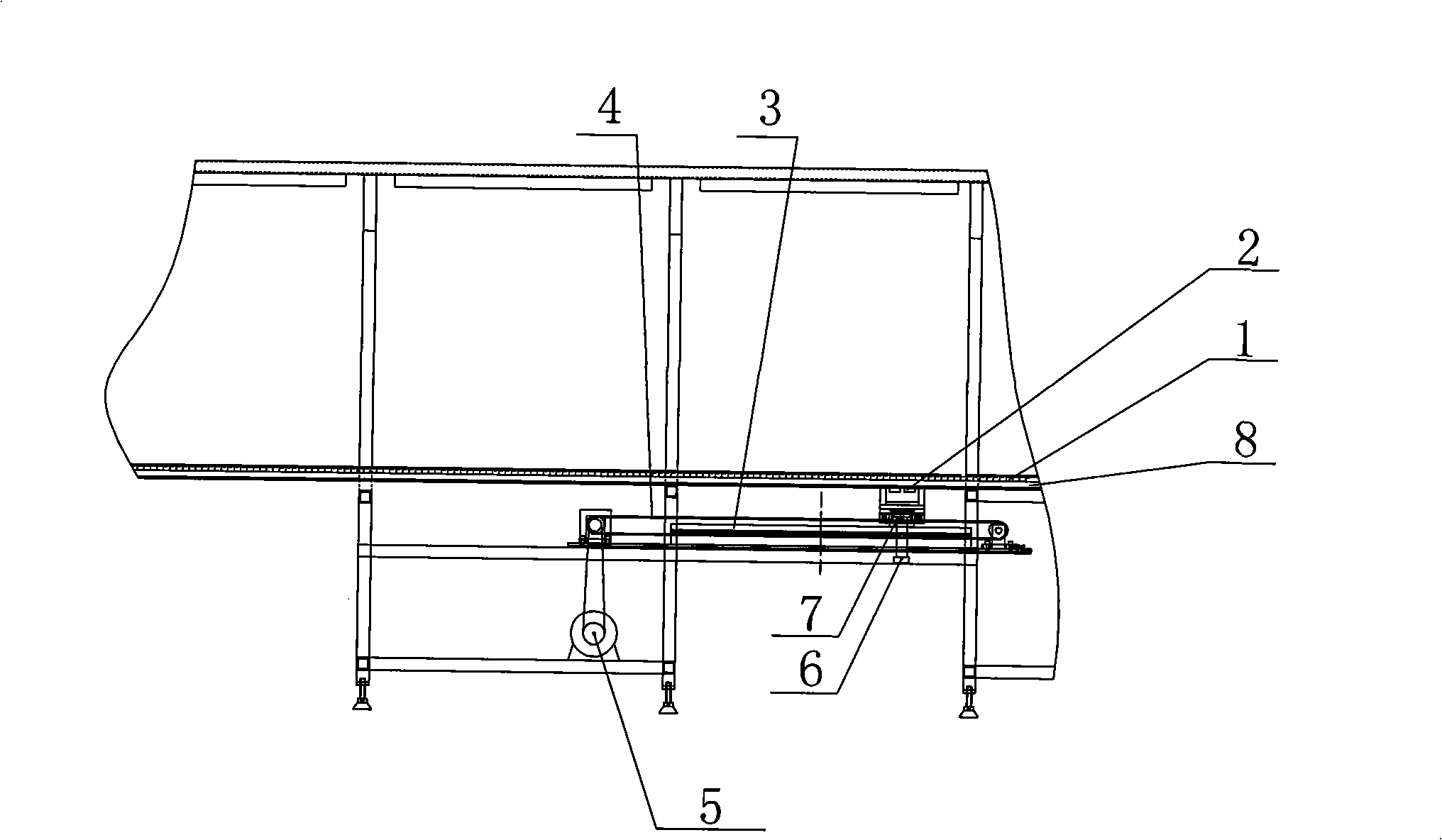 Transmission structure for conveyer belt for screen decorating machine