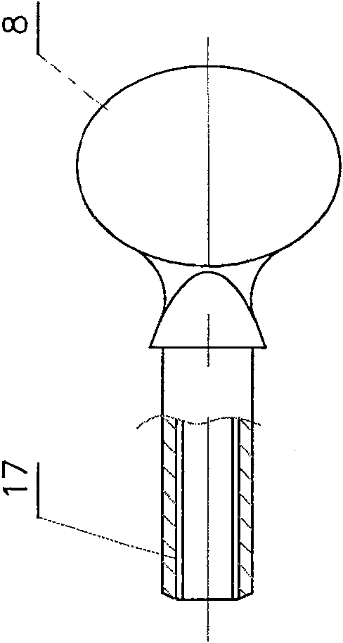 Electric thermal non-nail anus piles anastomat and operation method