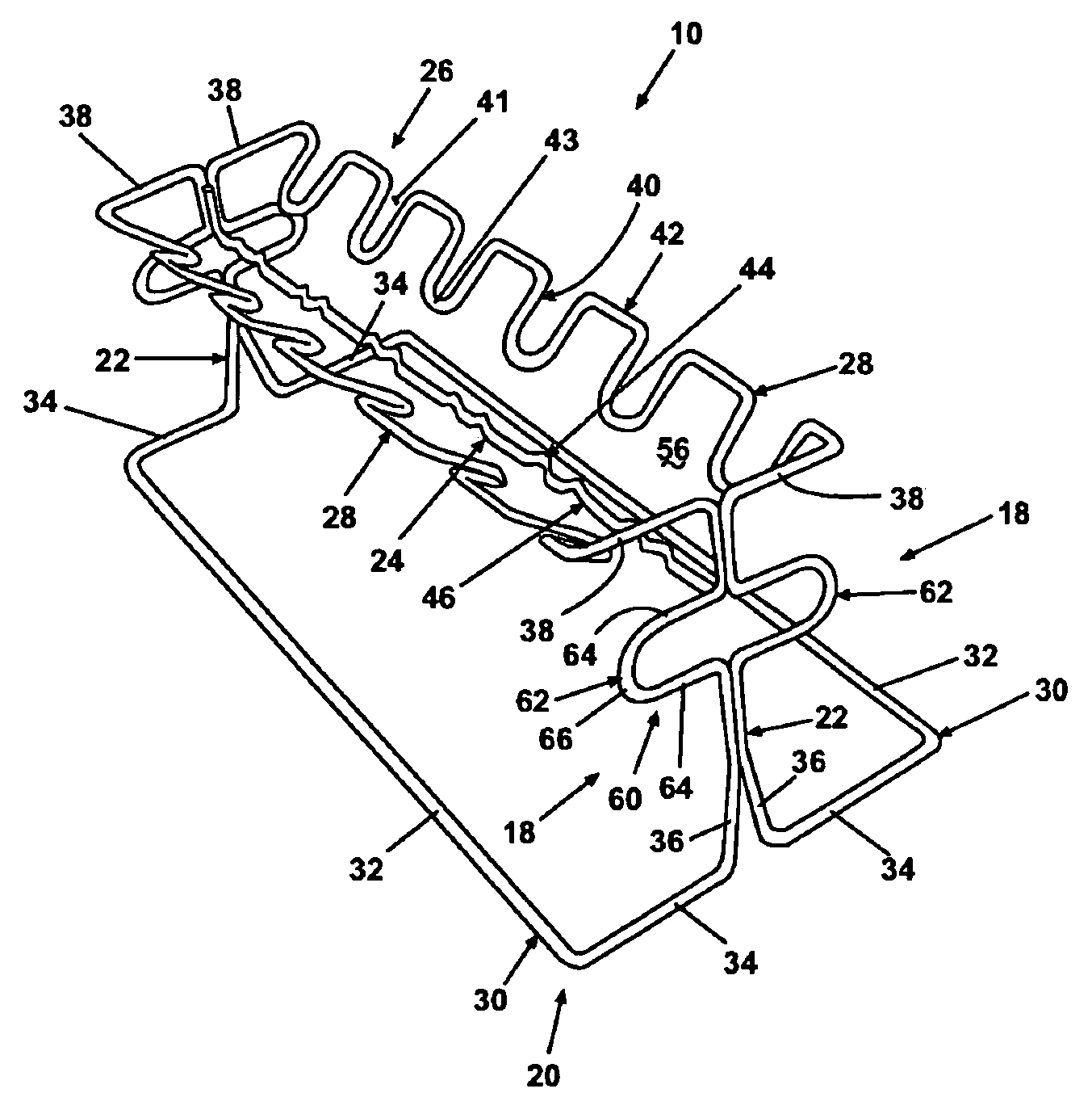 Cooking support frame for food items