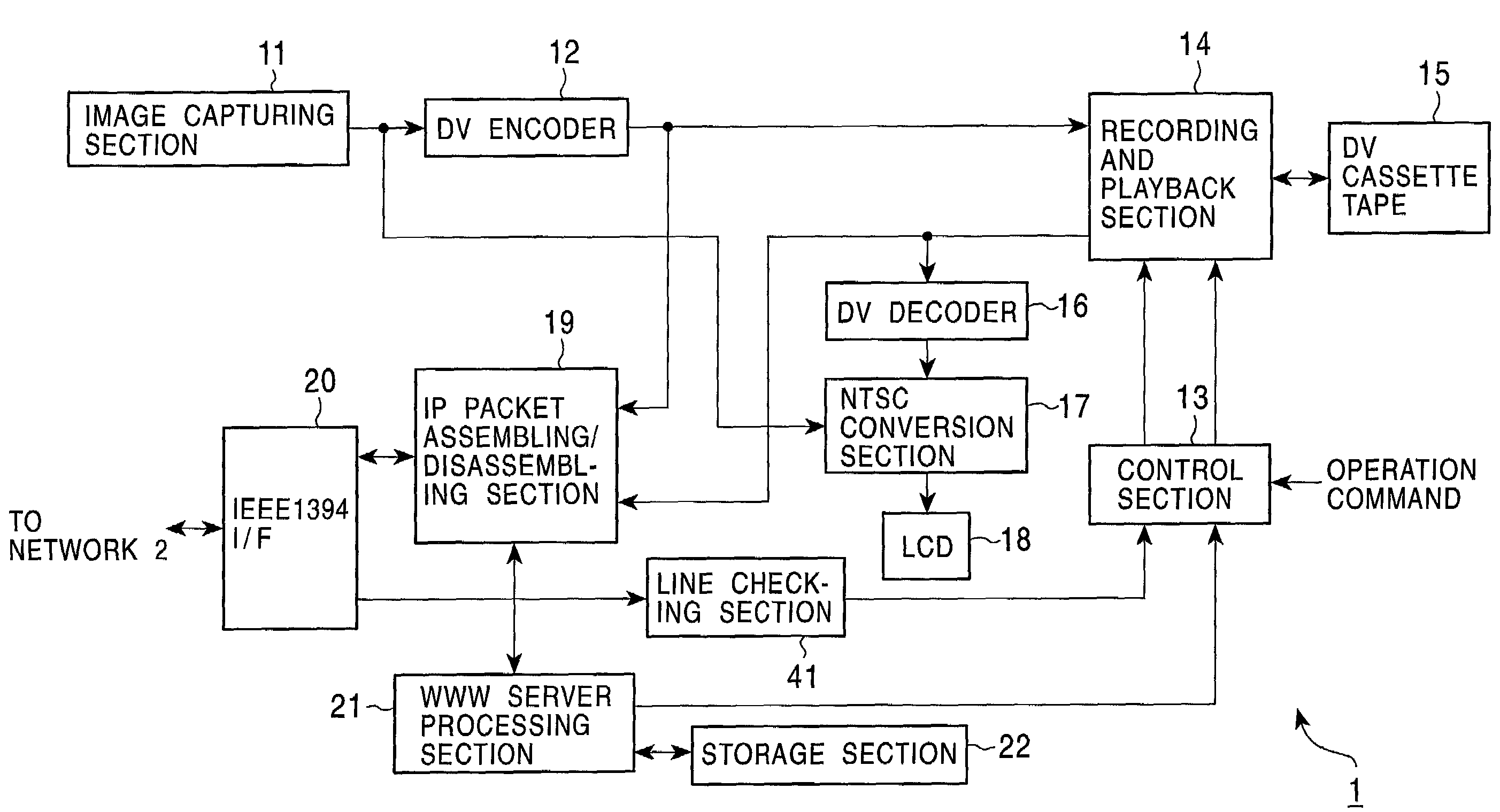 Network compatible image capturing apparatus and method