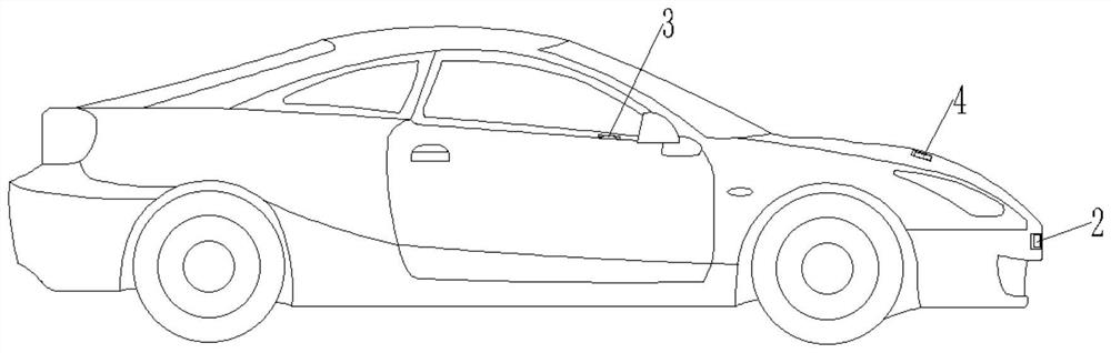 Intelligent system for automatically calling for help after vehicle falls into water