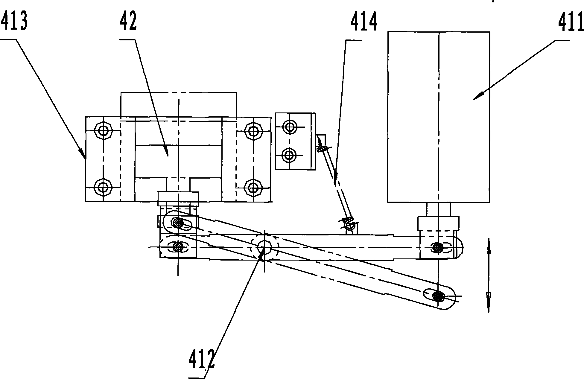 Anti-secondary hit device of drop hammer impact tester