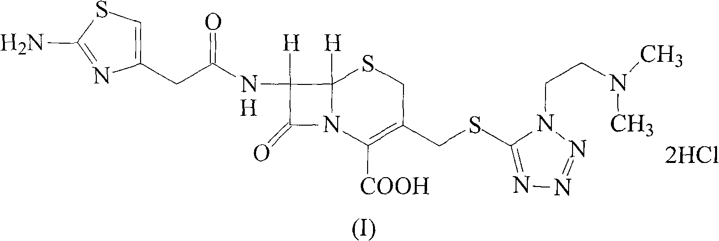 High-purified cefotiam hydrochloride compound