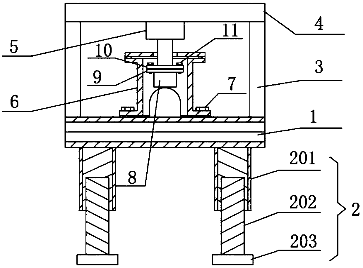 Stainless steel pipe holing device