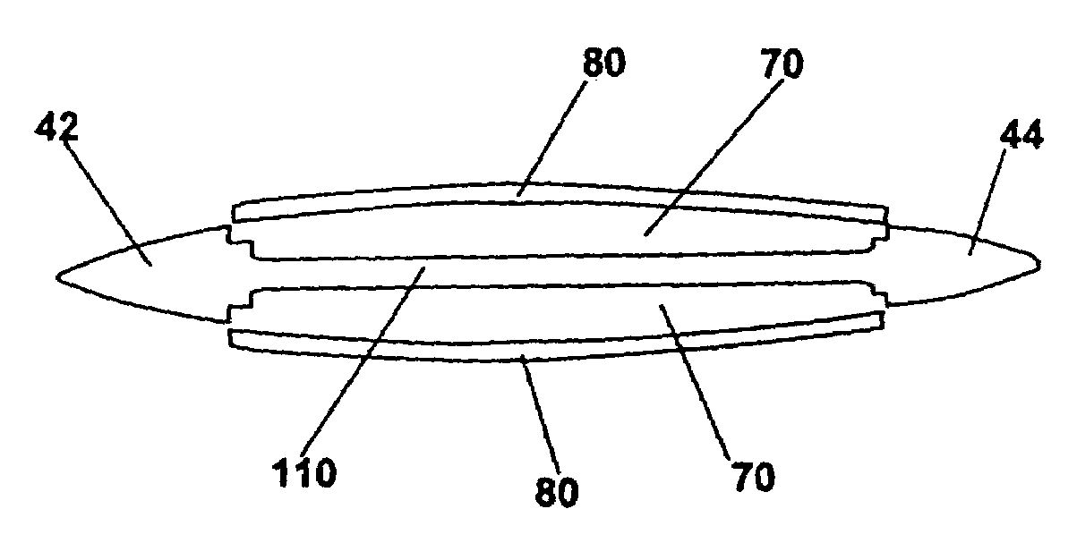 Lightened turbomachine blade and its manufacturing process