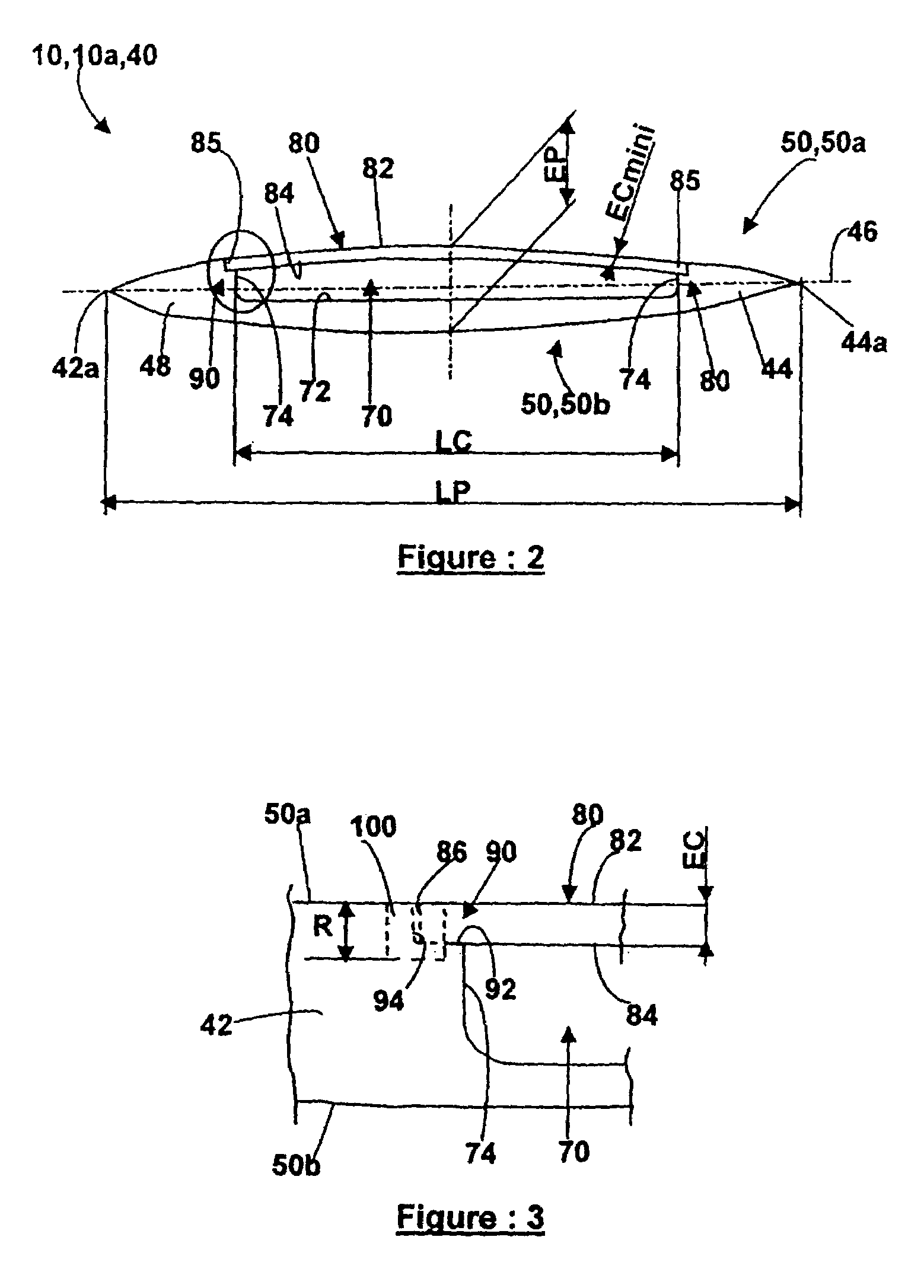 Lightened turbomachine blade and its manufacturing process