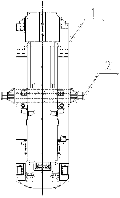 Method for hoisting heavy duty rolling mill housing in limited space