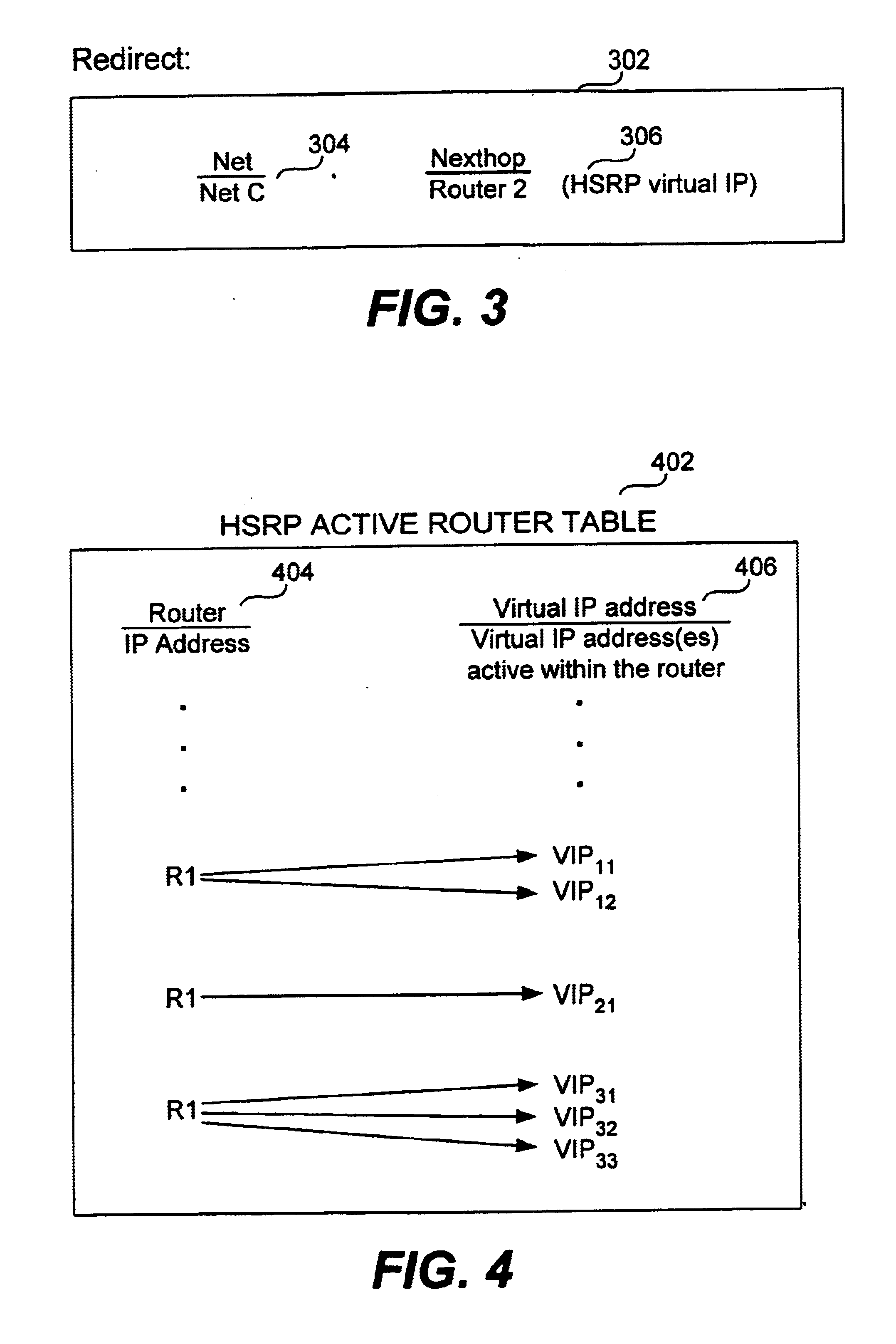 Redirection to a virtual router