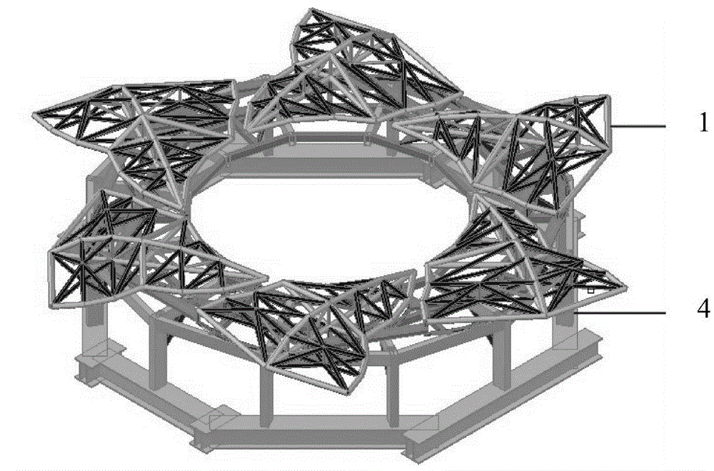 A Radial Overall Opening and Closing Roof Structure