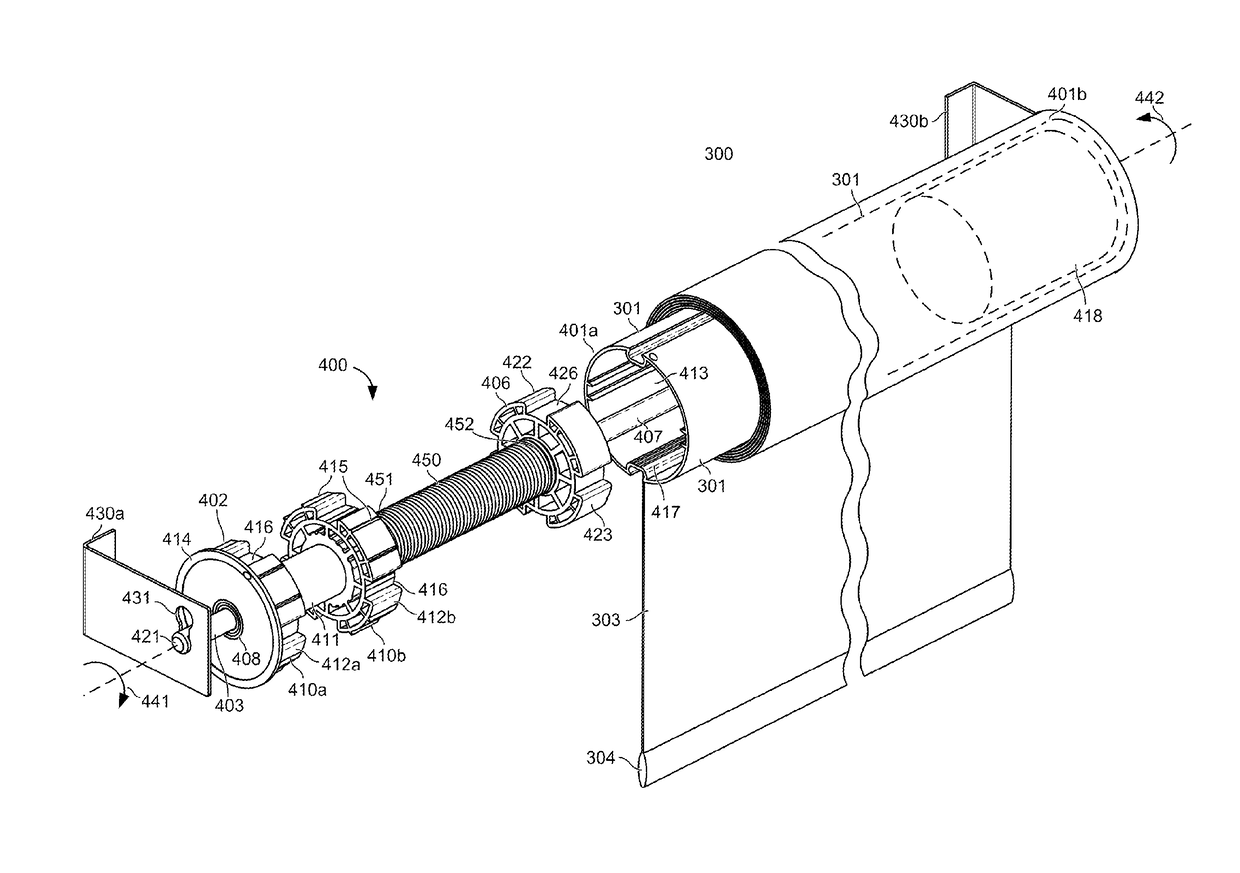 Roller shade with a pretensioned spring and method for pretensioning the spring