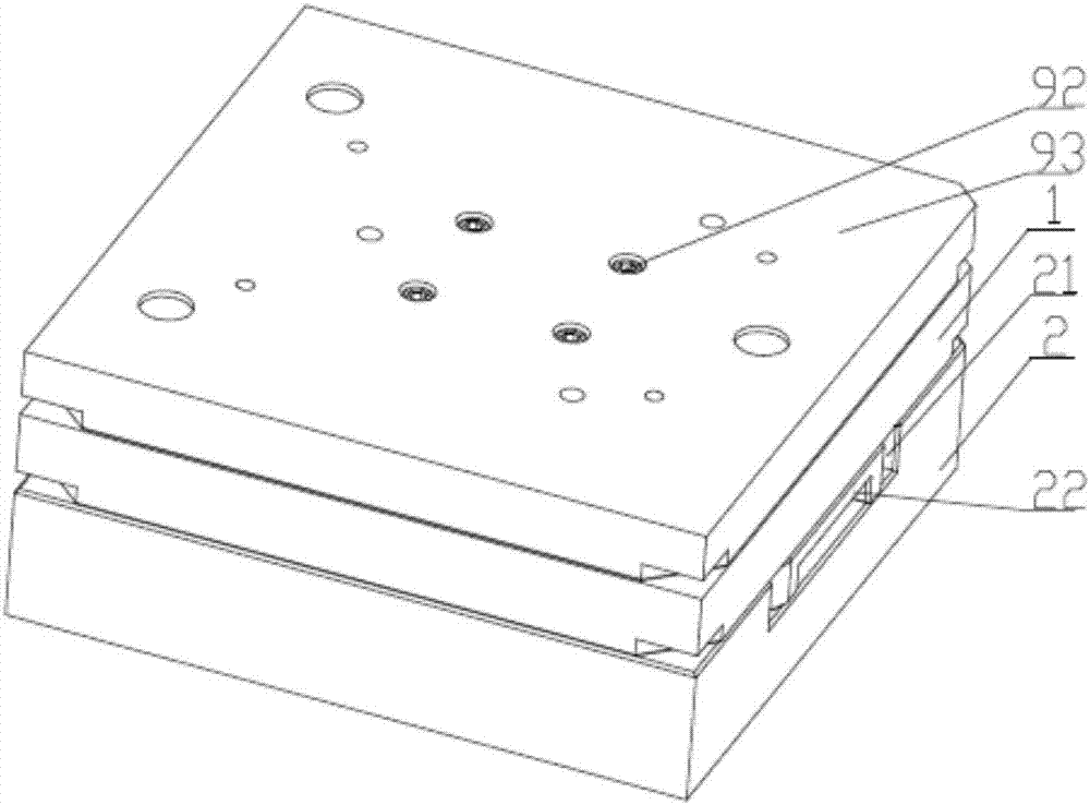 High-precision silica gel injection mould