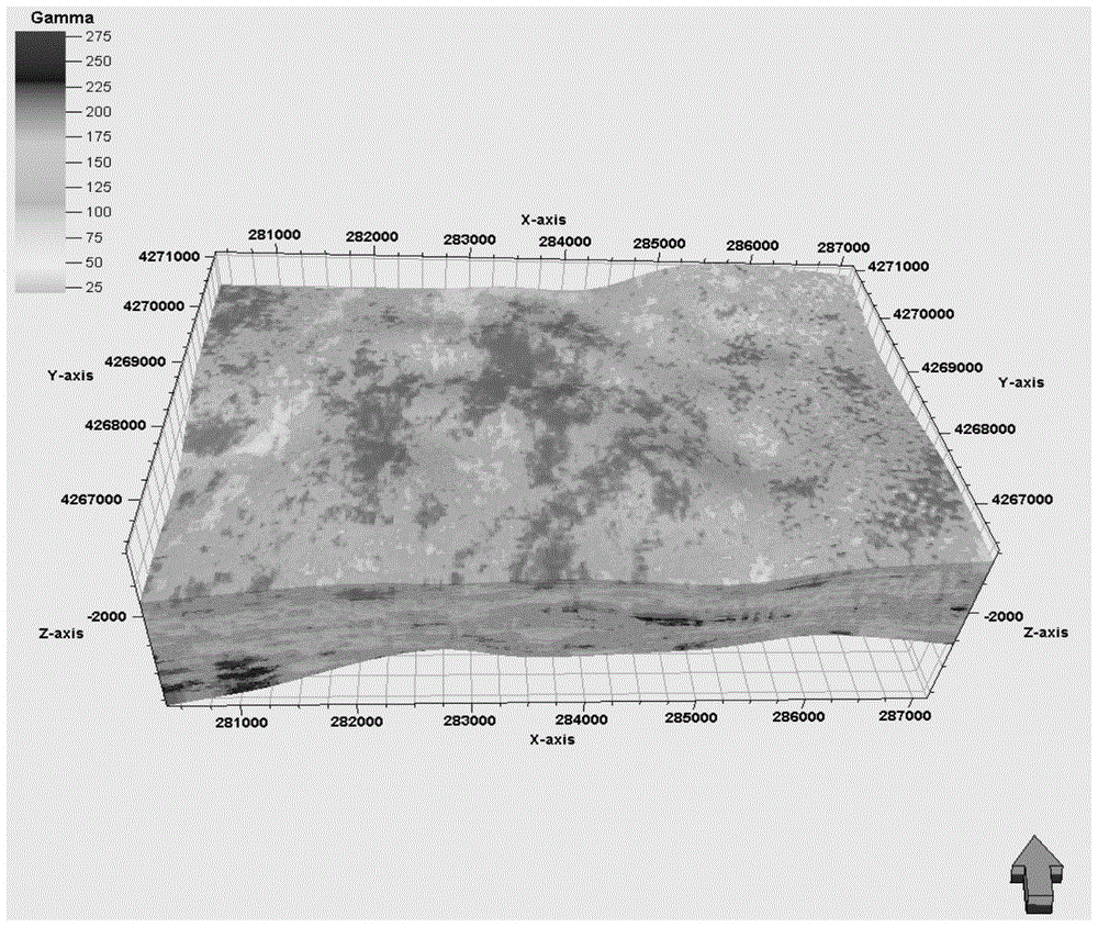 Three-dimensional lithofacies data processing method and device for fluvial low-permeability tight sandstone reservoirs