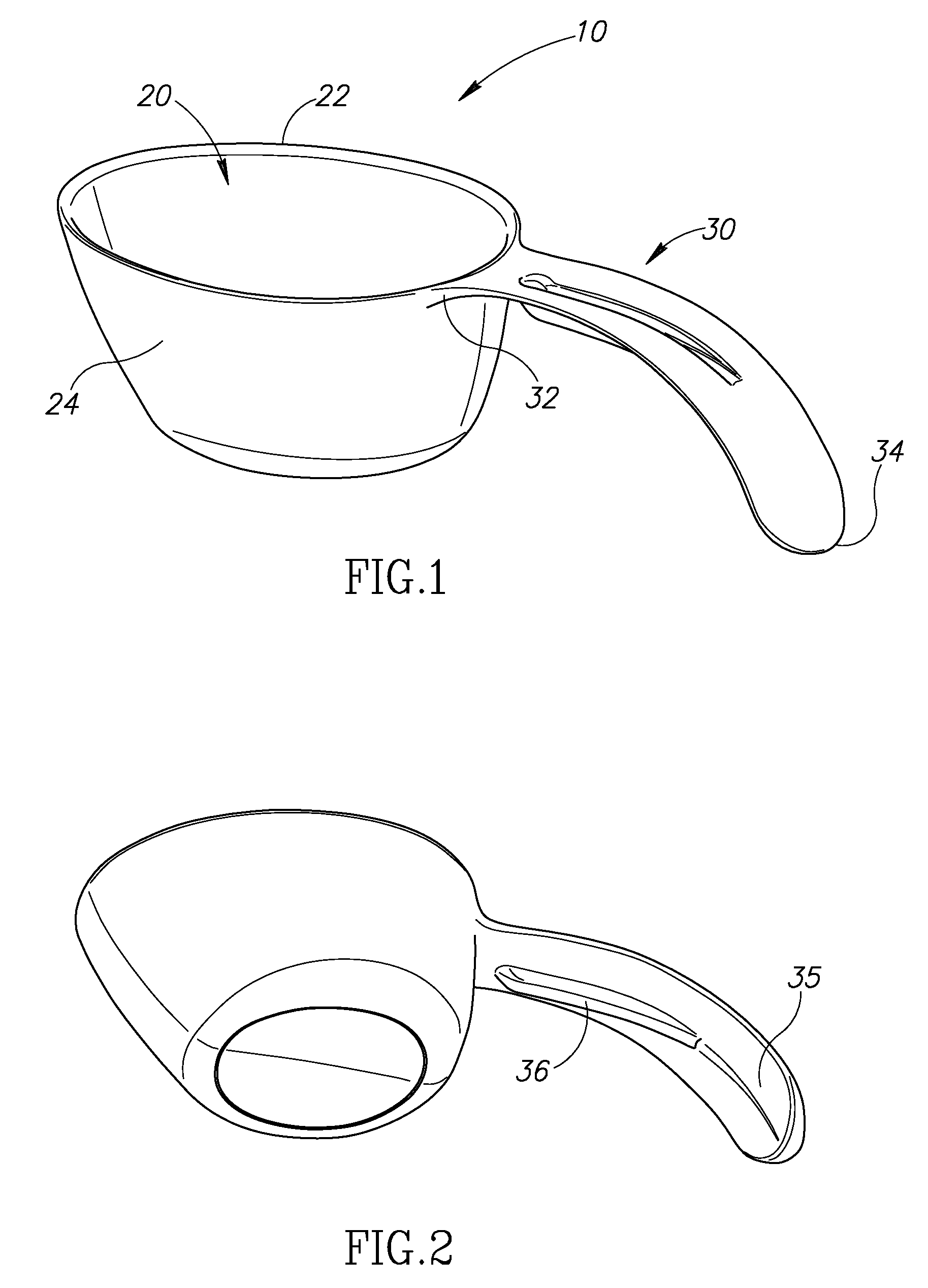 Snap-fit measuring container