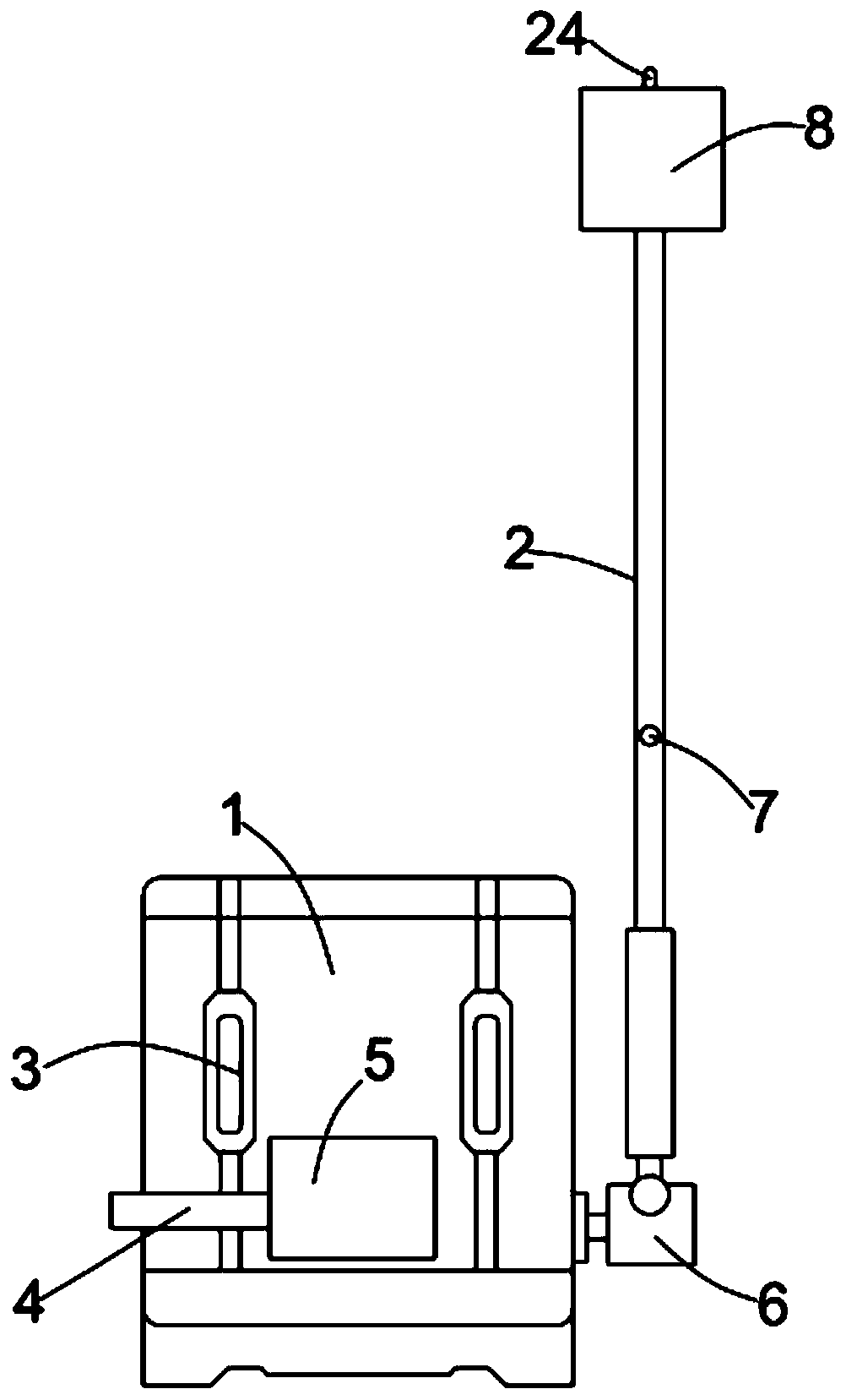 Backpack type fruit picking device