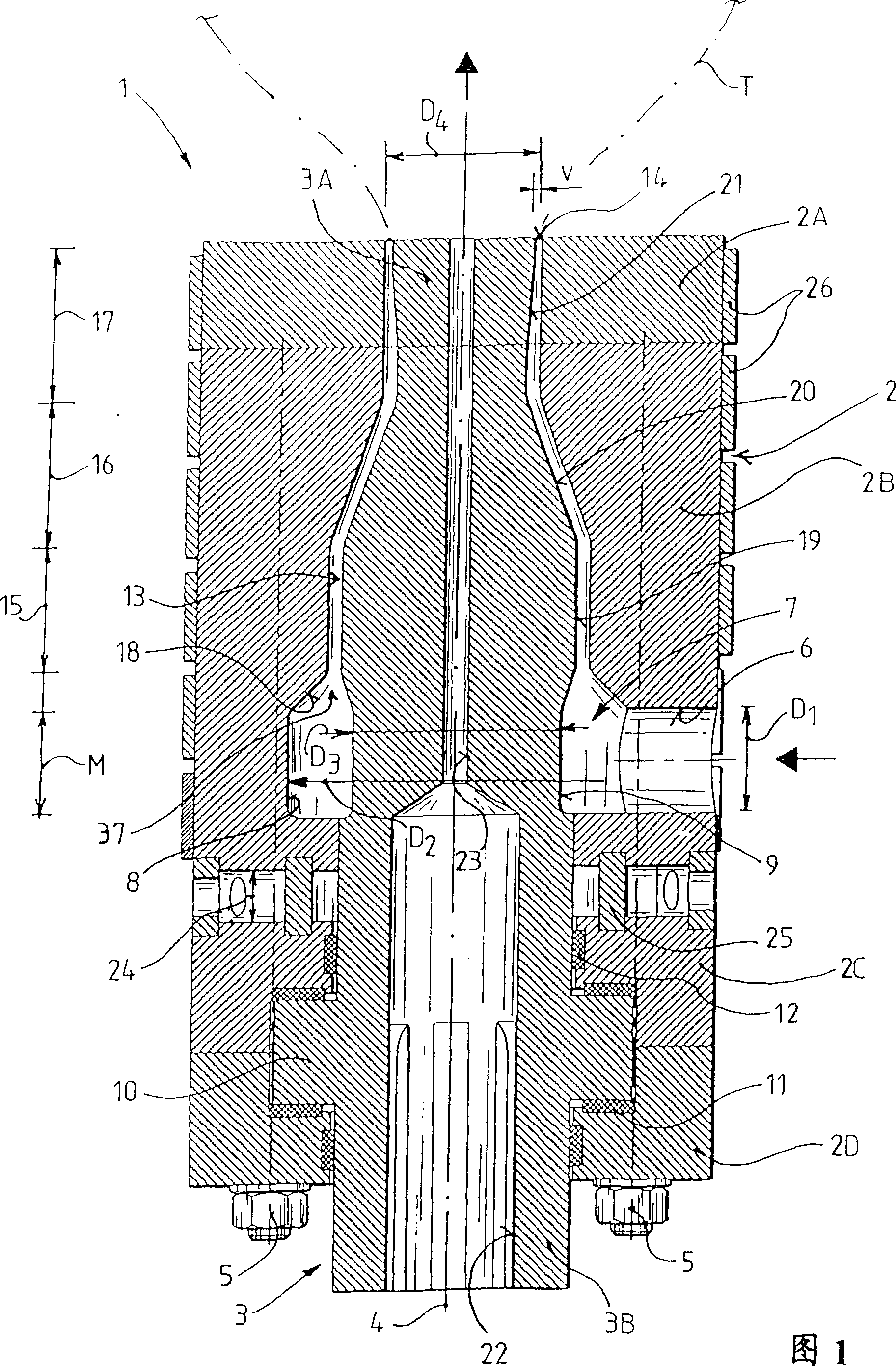 Process and extruder nozzle for producing tubular extruded products