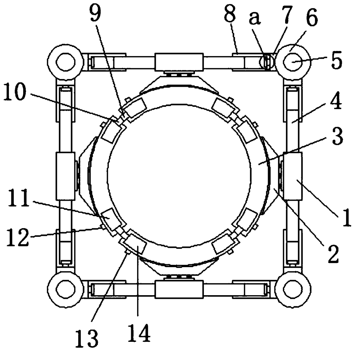 Test device used for testing sealing performance of metal pressure vessel