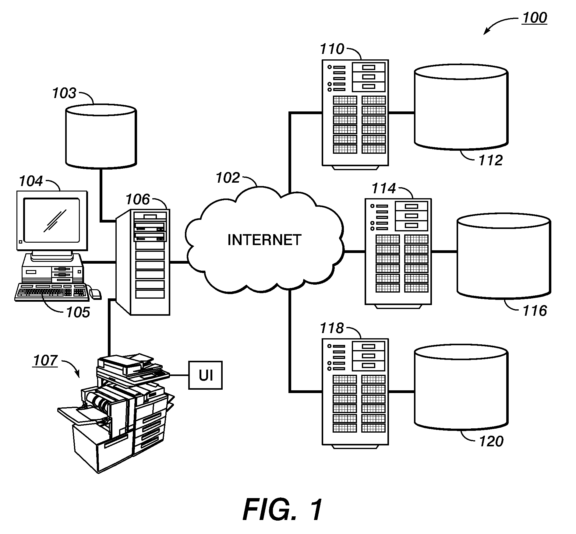 Searching a repository of documents using a source image as a query