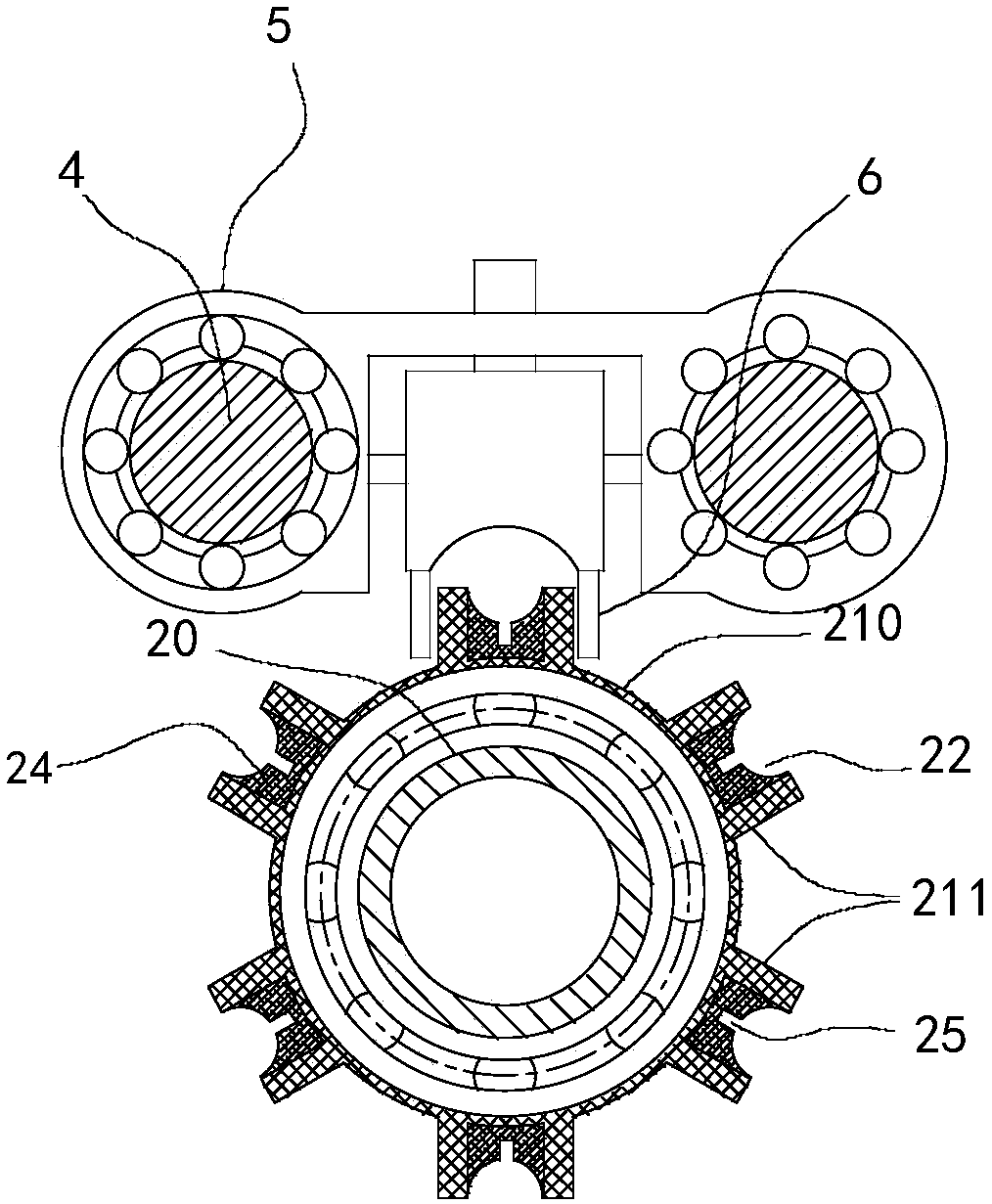 Rotating wheel type magnetic track auto-repeating crossbow