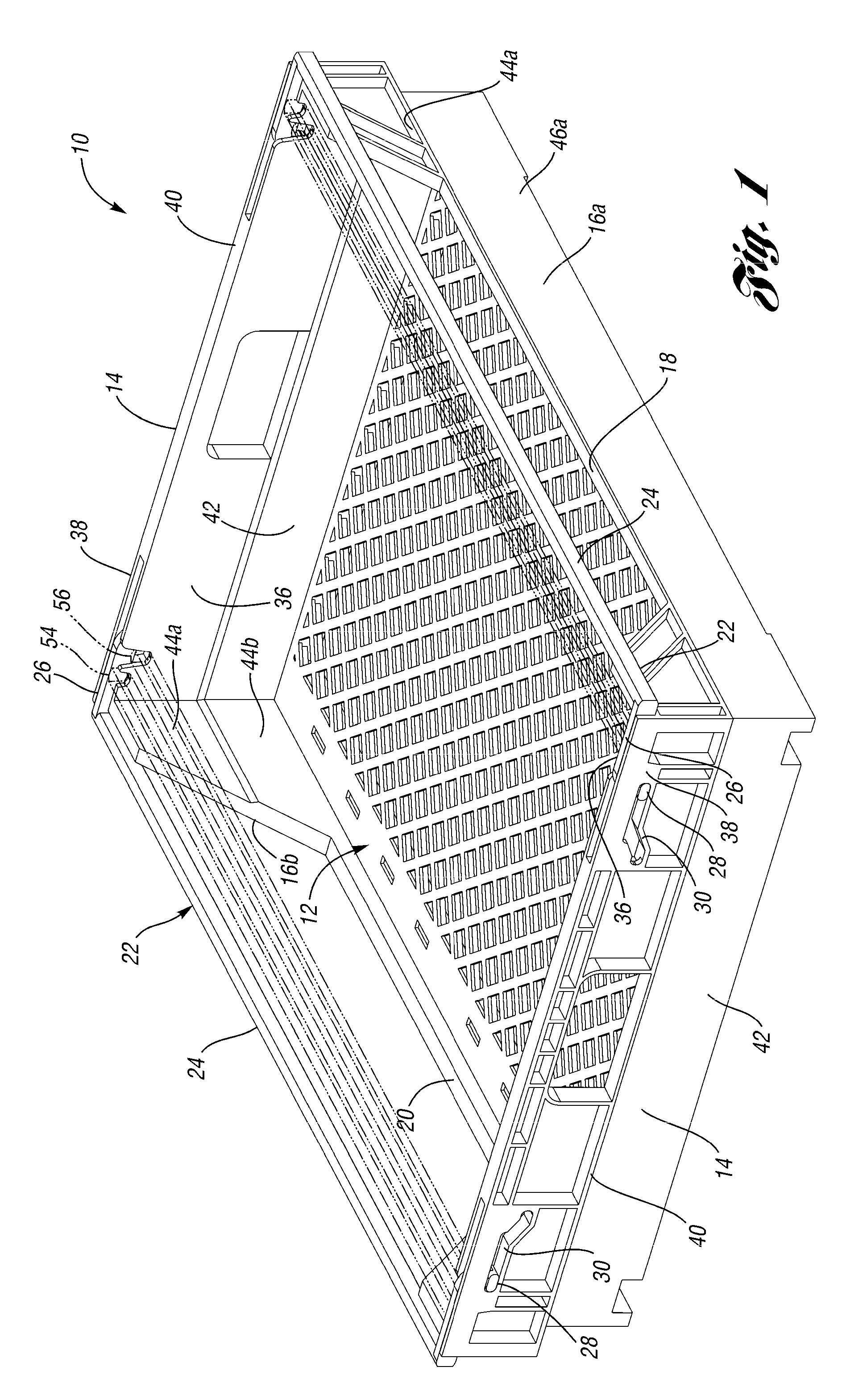 Tray with adjustable stacking heights