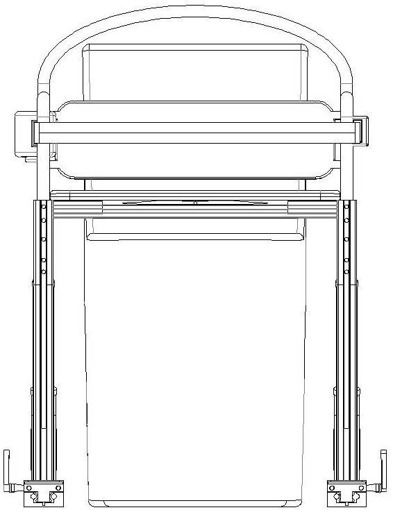 Old man toileting intelligent assisting device