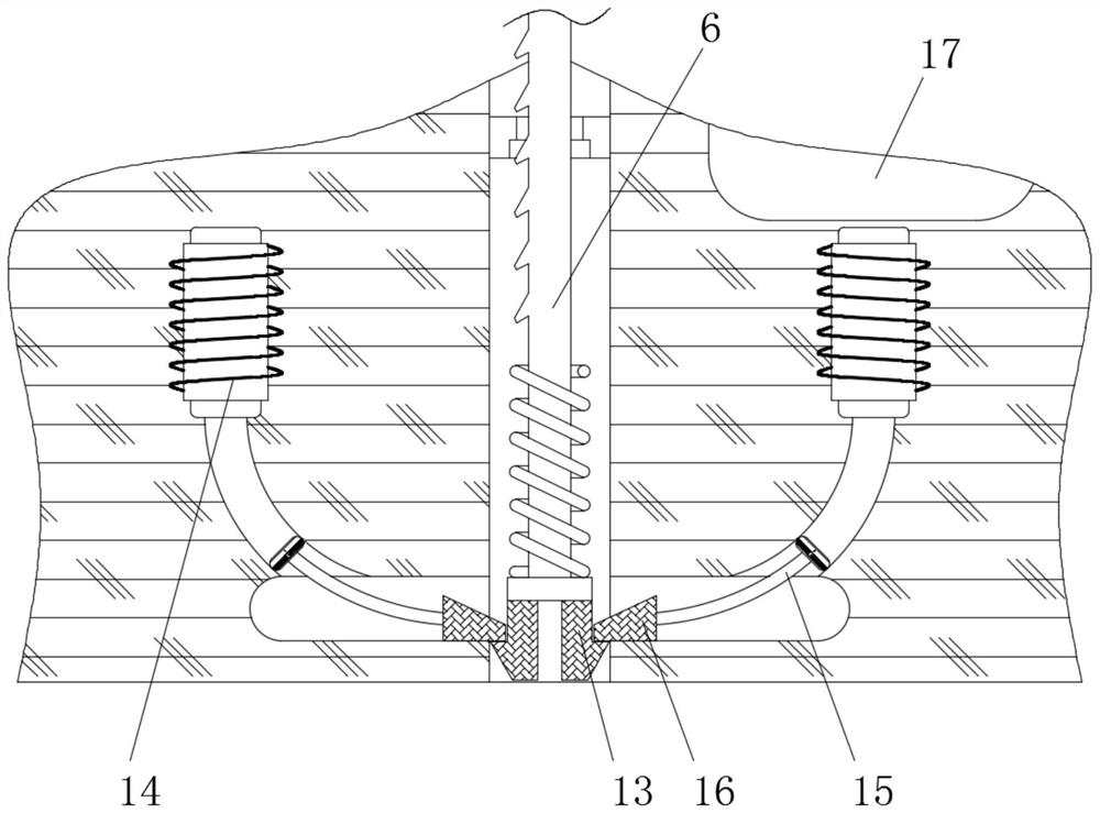 Switch support capable of being automatically locked and avoiding vibration inclination