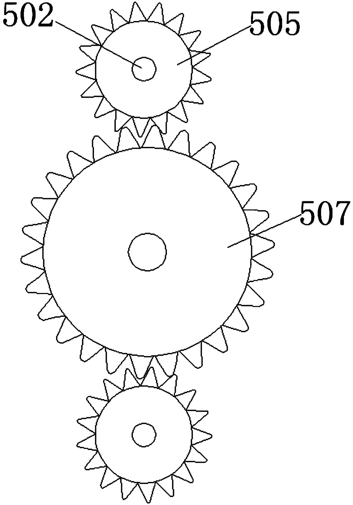 Stone crushing device for construction