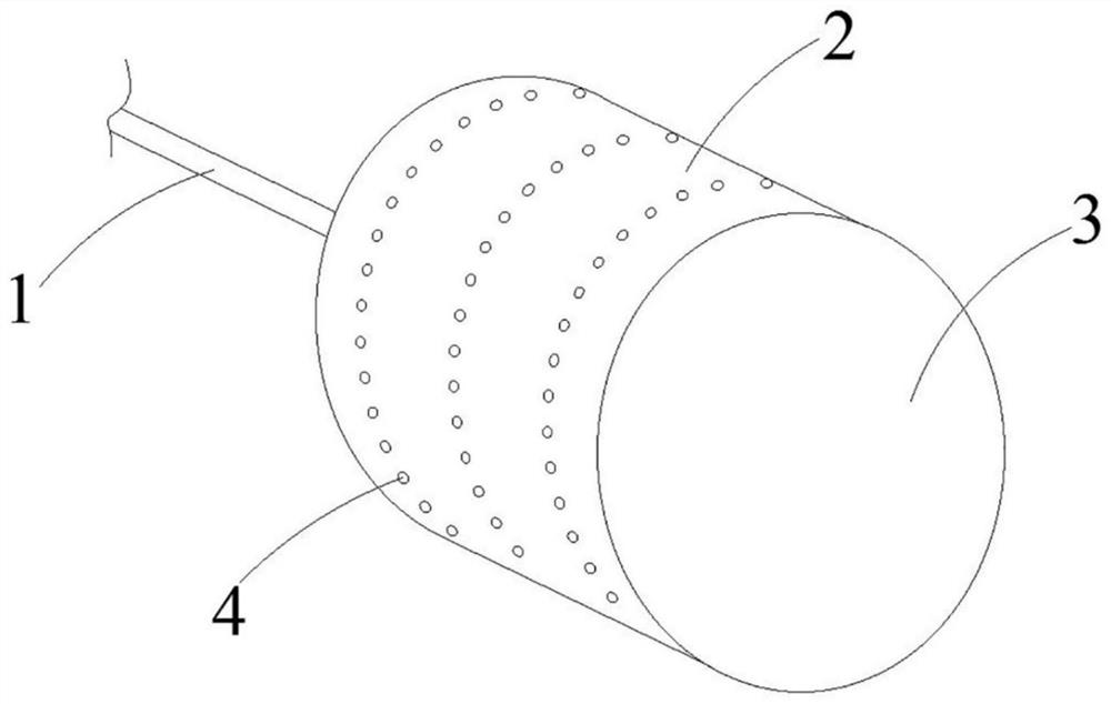 A welding protection device for the inner wall of a pipeline