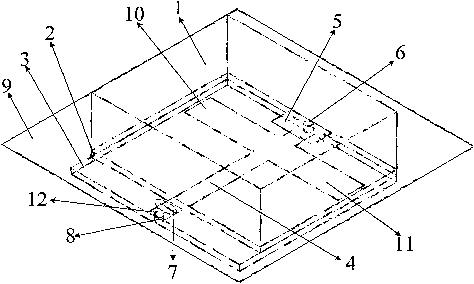 Dielectric resonance UHF RFID label antenna provided with T-shaped matching network