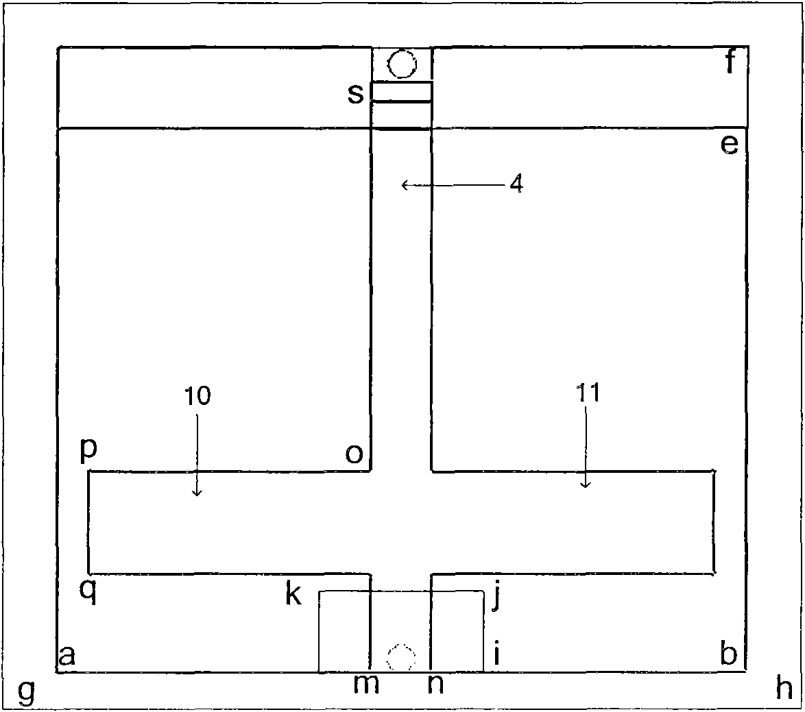 Dielectric resonance UHF RFID label antenna provided with T-shaped matching network