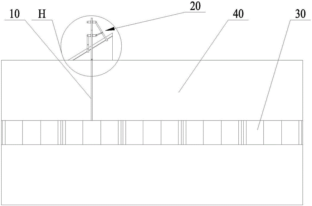 Tool and method for measuring height of semicircular plate of leg chord