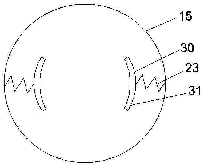 Extraction device for anionic synthetic detergent in water