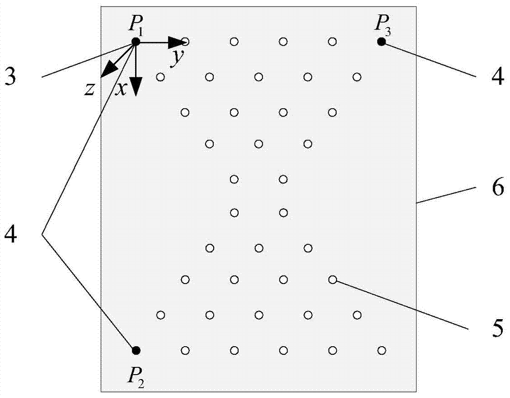 Mobile hole-making robot standard alignment method based on high precision industrial camera