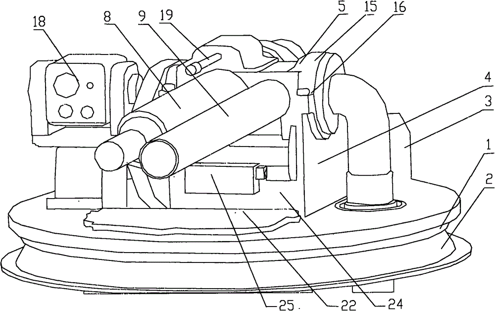 Fire extinguishing gun turret