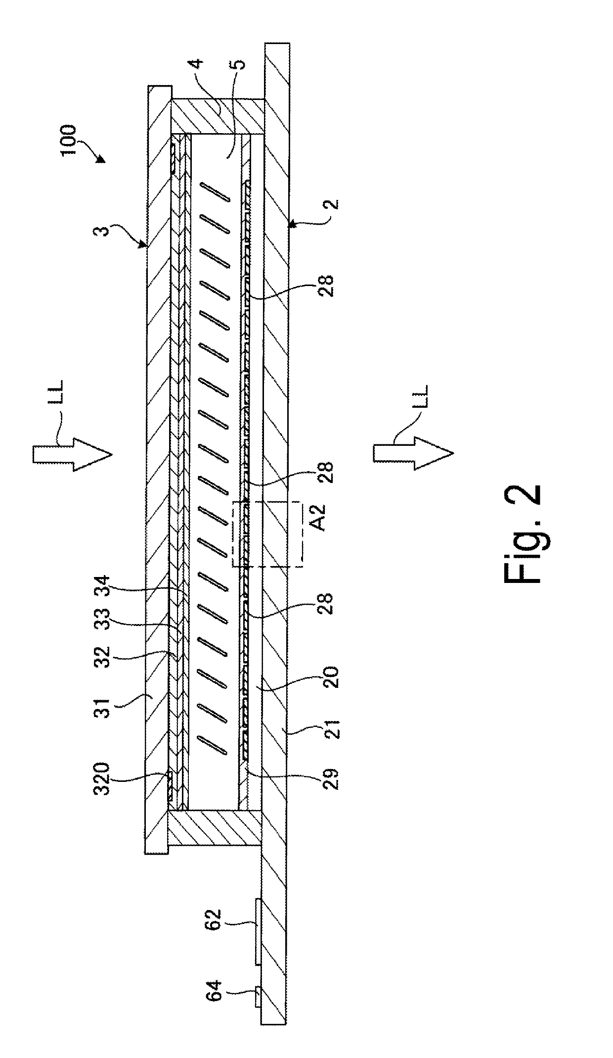 Transmissive-type liquid crystal display device and electronic apparatus