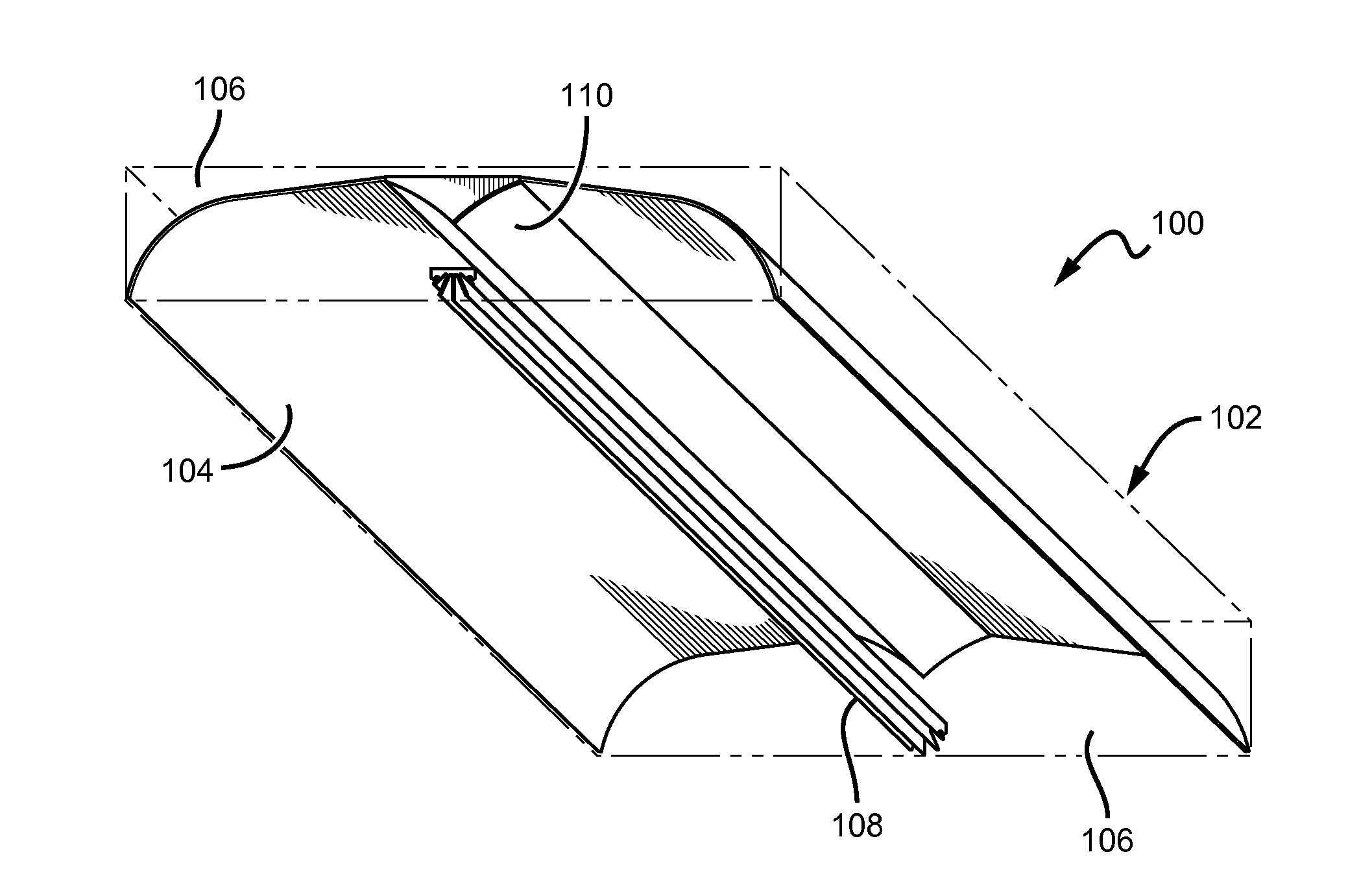 Troffer-style lighting fixture with specular reflector