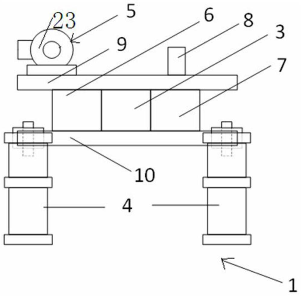 A robot suitable for electromagnetic adsorption and climbing on the inner wall of oil-immersed transformer