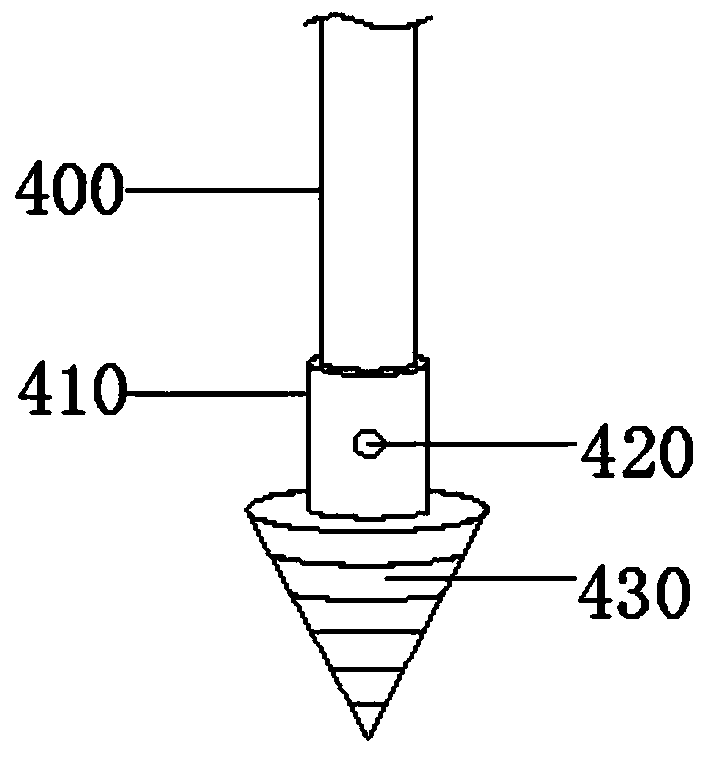 Centering rod device for high-precision engineering surveying