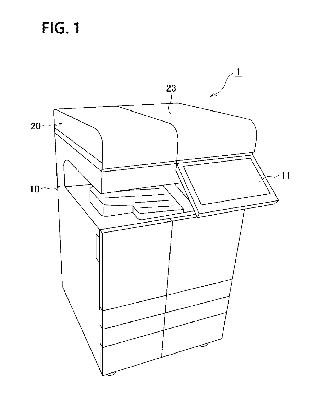 Hinge device and office equipment using the same